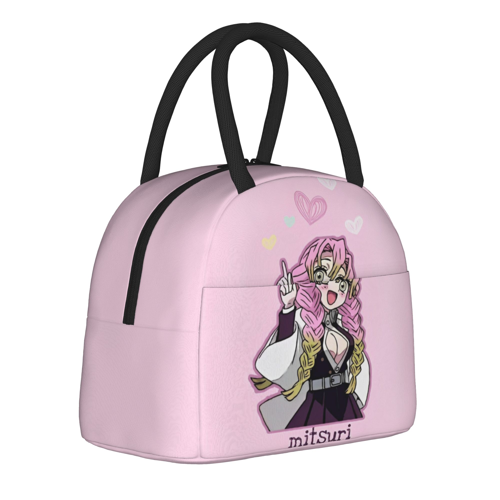 Tote Bag Sublimation - Love Hashira Mitsuri Kanroji Insulated Lunch