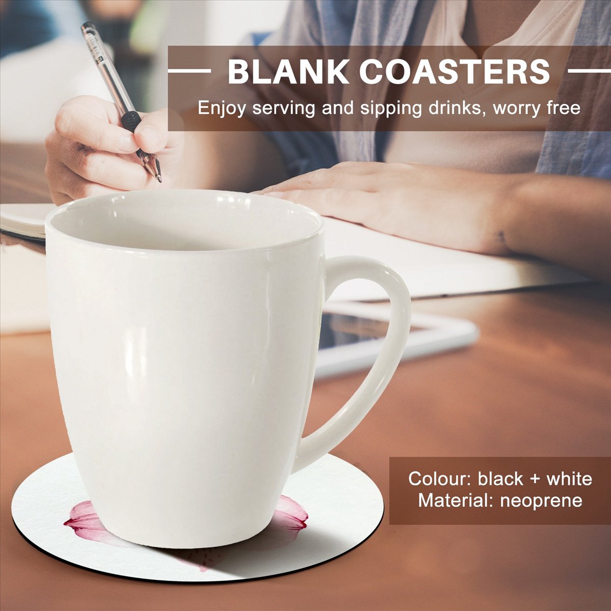 KSOL Round Sublimation Blank C - Coaster Sublimation Blank ulasan dan harga