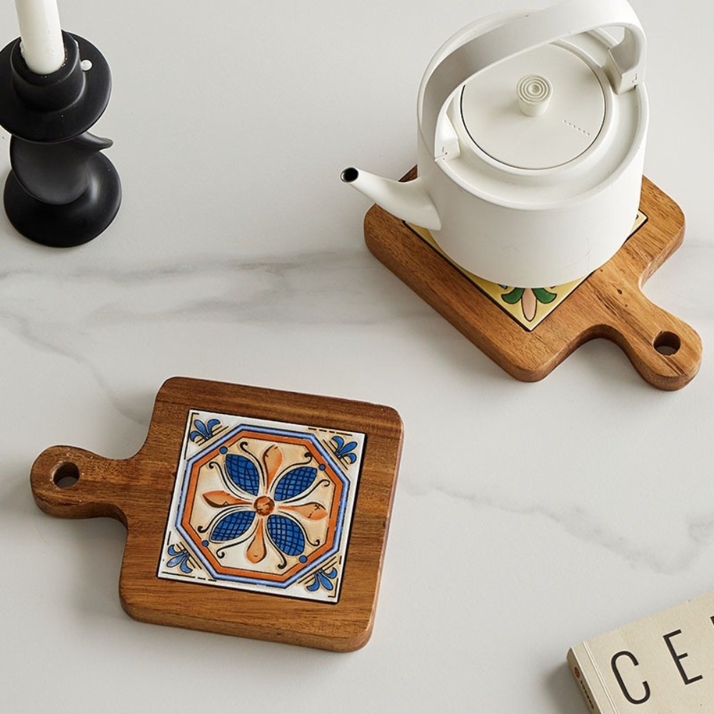 Japanese Style Heat Resistant  - Ceramic Tile Blank ulasan dan harga