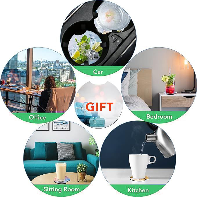 10/20Pcs Sublimation Blank Car - Coaster Sublimation Blank ulasan dan harga