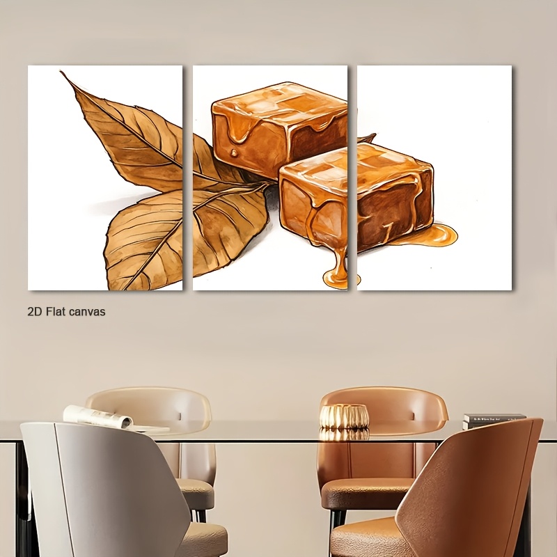 Frameless canvas 3pcs Modern C - Canvas Wrap Ready ulasan dan harga