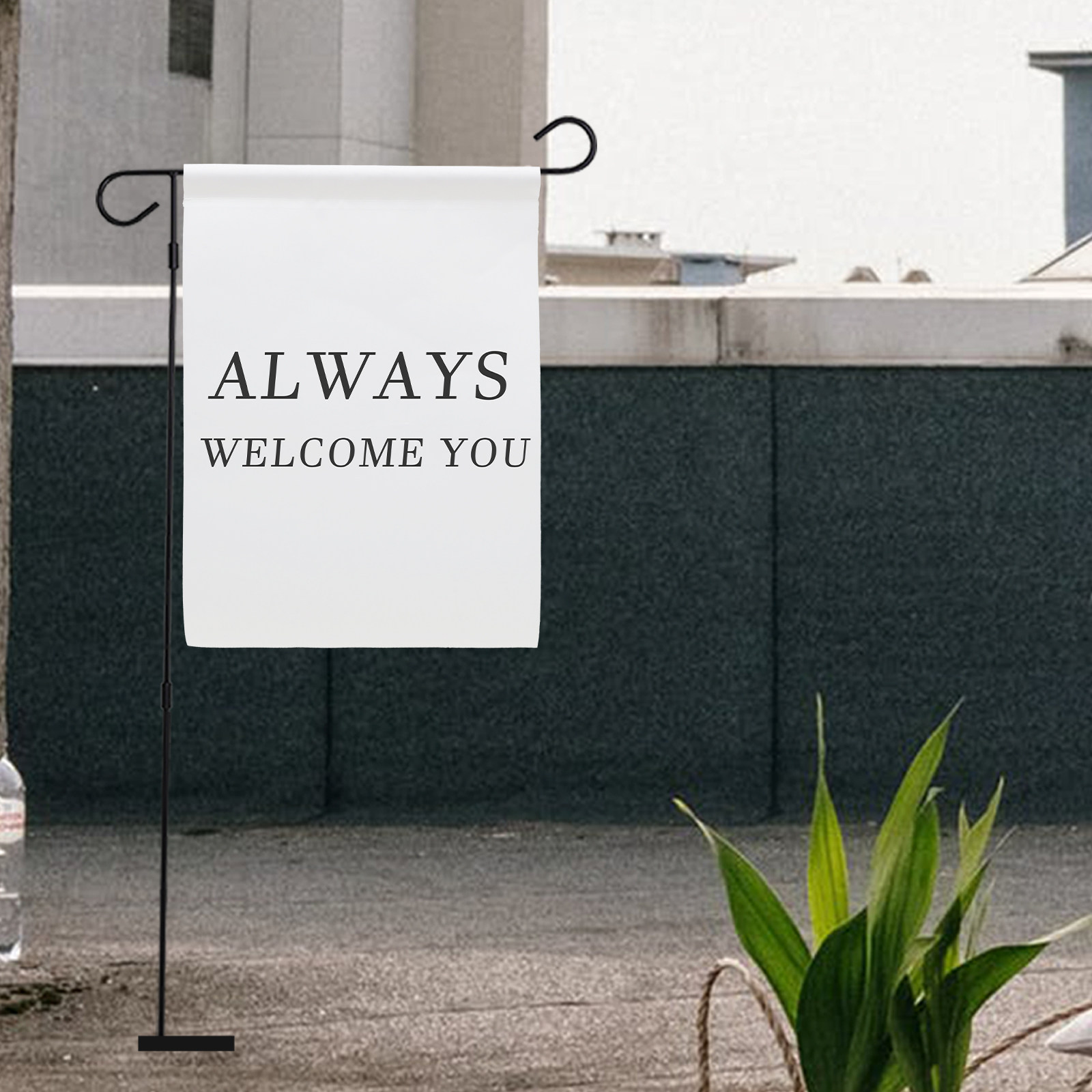 6Pcs Solid White Garden Flags  - Yard Sign Blank ulasan dan harga