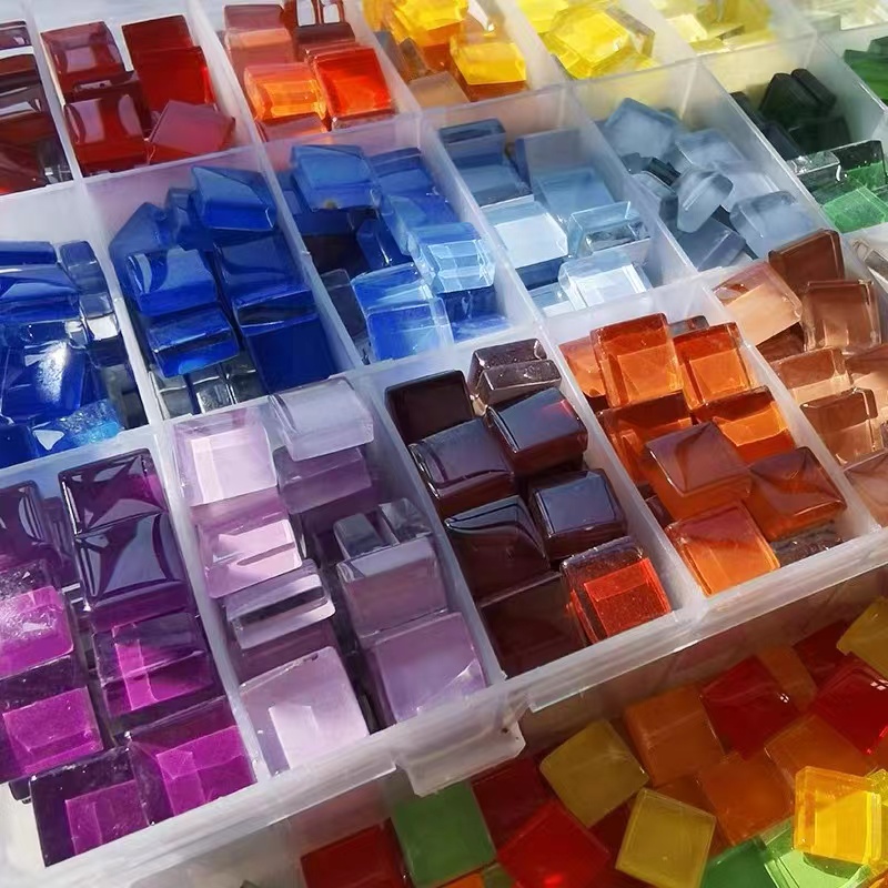 DIY Ceramic Mosaic Glass 50pcs - Ceramic Tile Blank ulasan dan harga