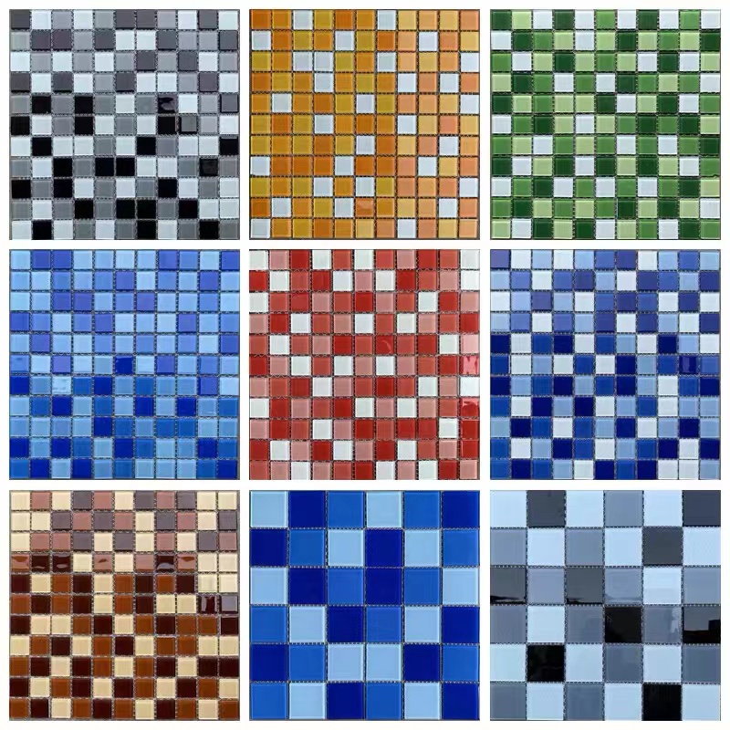 DIY Ceramic Mosaic Glass 50pcs - Ceramic Tile Blank ulasan dan harga