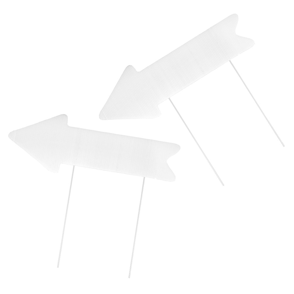 2Pcs Blank Yard Sign Arrow Sta - Yard Sign Blank ulasan dan harga